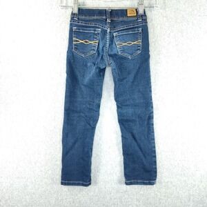 Jordache Girls Jeans Size 5 Reg Skinny‎ Distressed Adjustable📸SEE PICS📏📸